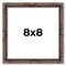 8x8 Bamboo Picture Frame with UV-Resistant Acrylic & Acid Free Backing, Available in 4 Finishes - Brown, Black, Gold, and Natural